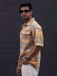 Powerlook Men Tartan Checks Opaque Checked Casual Shirt