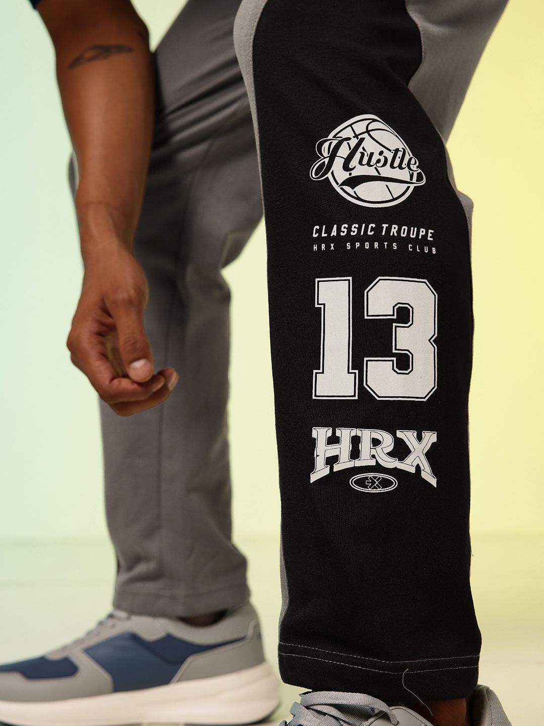 HRX by Hrithik Roshan Men OG Troupe Story Colourblocked Lifestyle Track Pants
