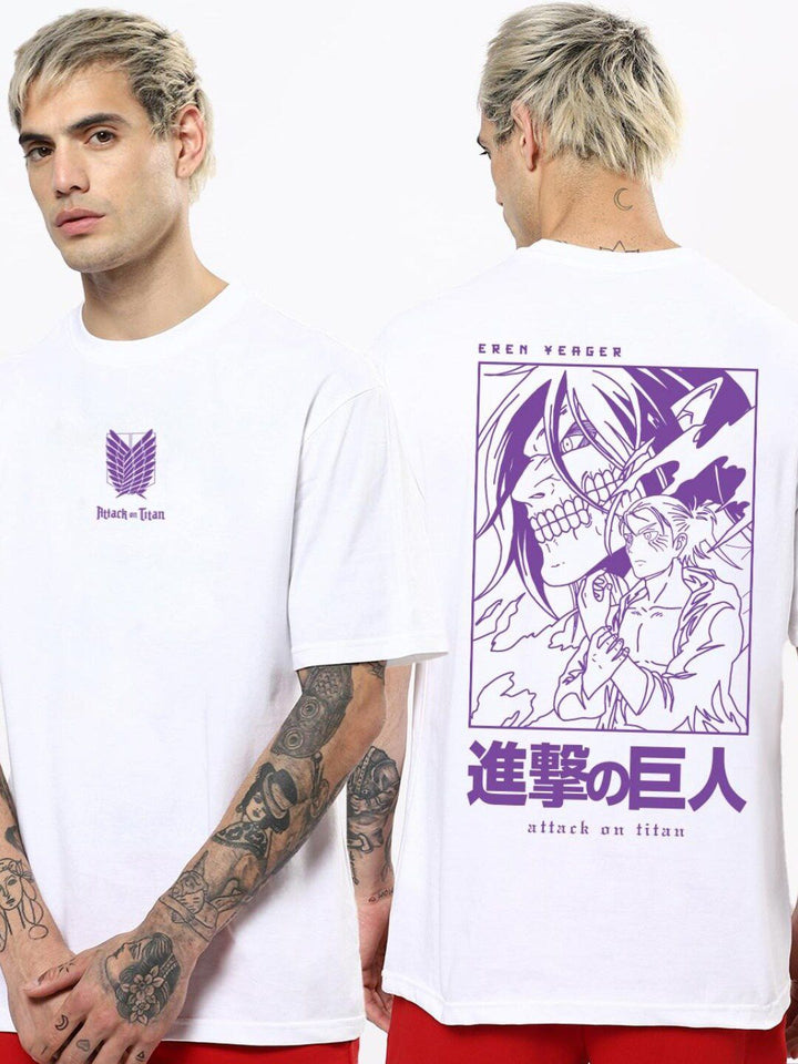 Bewakoof Pure Cotton Printed Extended Sleeves Oversized T-shirt