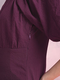 DressBerry Seersucker Cut-Out Sheath Dress