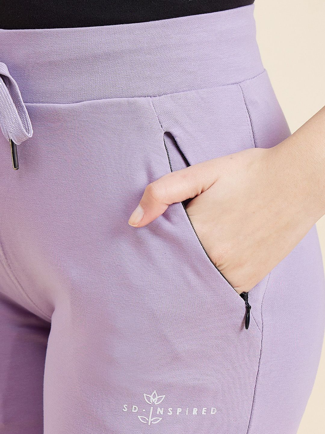 Sweet Dreams Women Lavender Mid-Rise Joggers