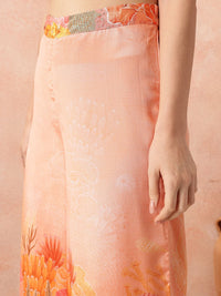 all about you Floral Printed Empire Kurta with Palazzos & With Dupatta