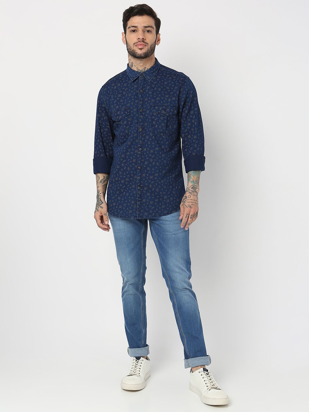 SPYKAR Men Skinny Slim Fit Low-Rise Light Fade Stretchable Jeans