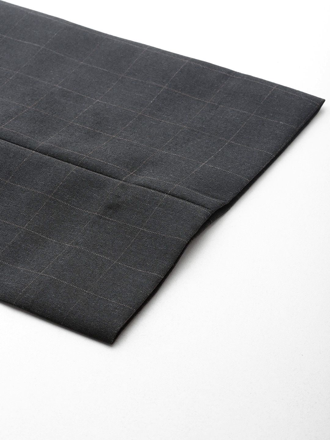 Park Avenue Men Checked Smart Fit Low-Rise Trousers