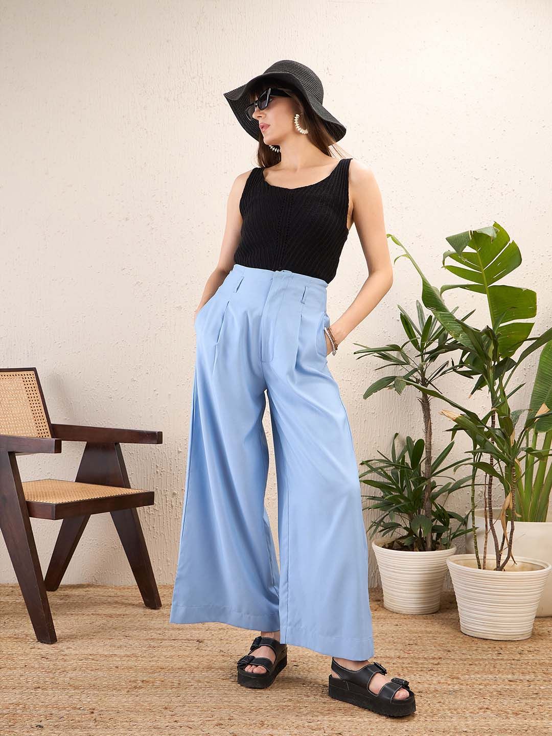 SASSAFRAS Self Design Striped Sleeveless Crochet Top