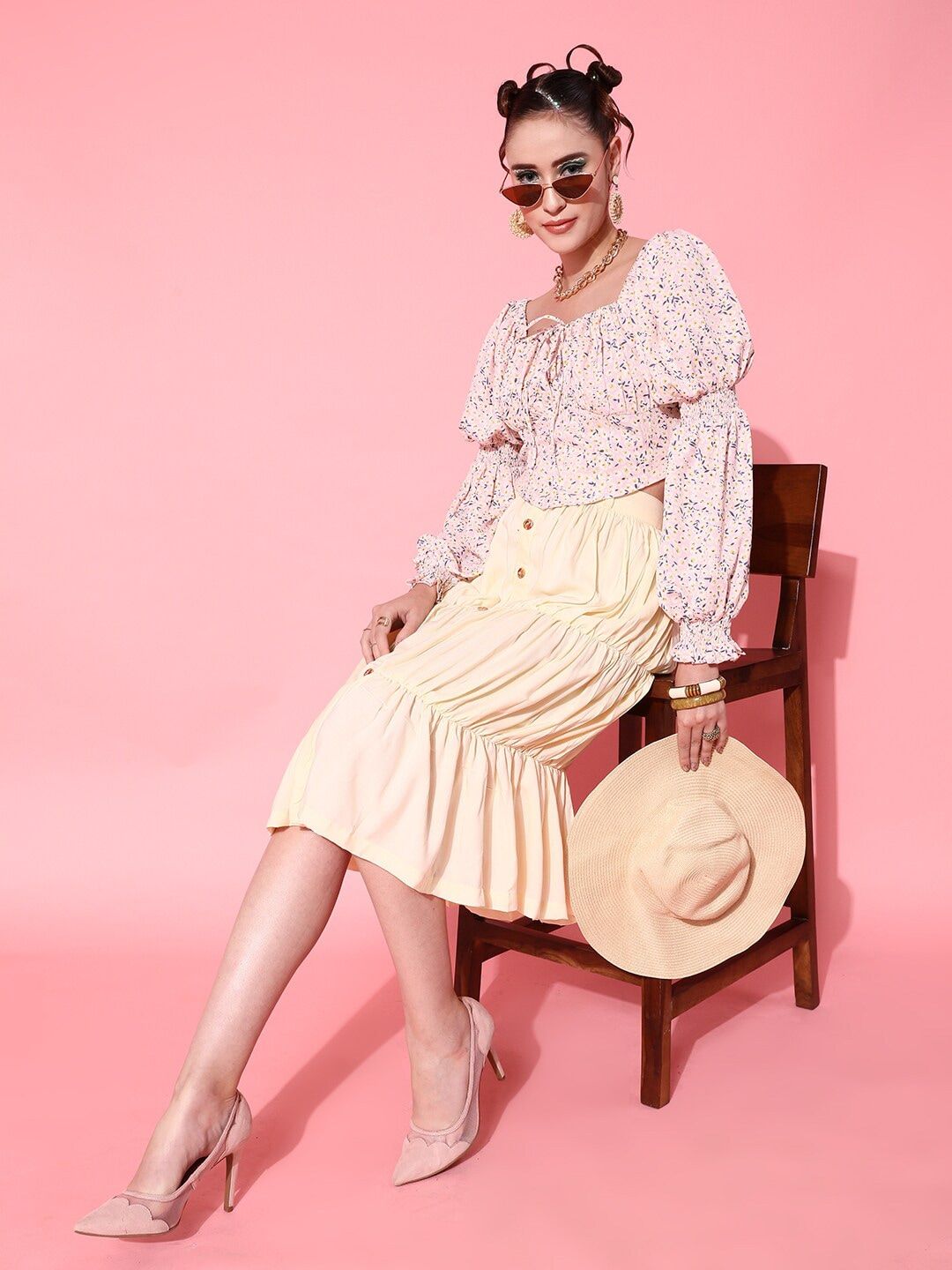 STREET 9 Pretty Pink Floral Top