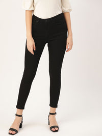 all about you Women Black Skinny Fit High-Rise Stretchable Jeans