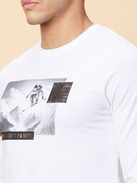 Being Human Men Printed Pure Cotton T-shirt