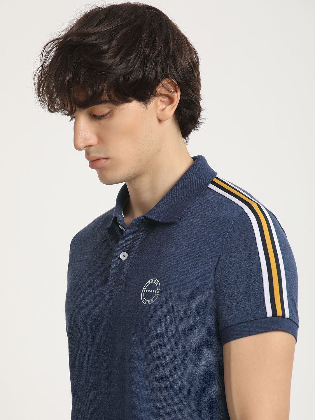THE BEAR HOUSE Slim Fit Polo Collar T-shirt