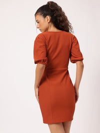 DressBerry Lovely & Lively Square Neck Bodycon Mini Dress