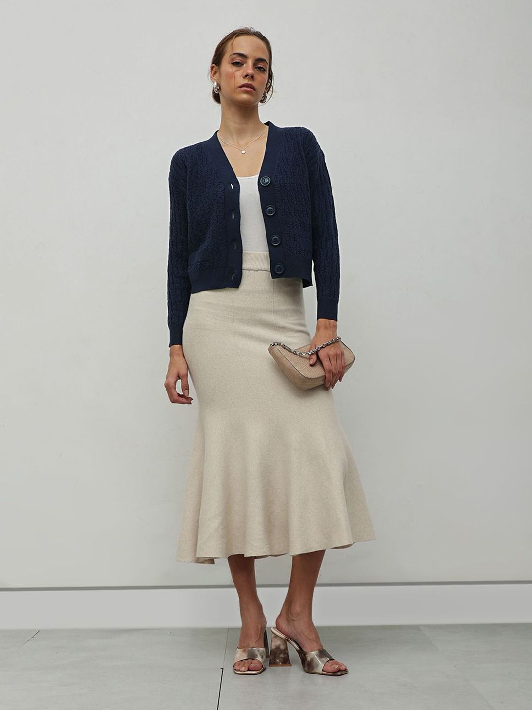 STREET 9 Women Cable Knit Cardigan