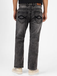 Urbano Fashion Men Bootcut Low Distress Light Fade Stretchable Jeans