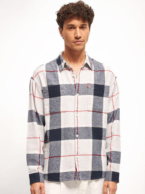 THE BEAR HOUSE Men Opaque Checked Casual Shirt