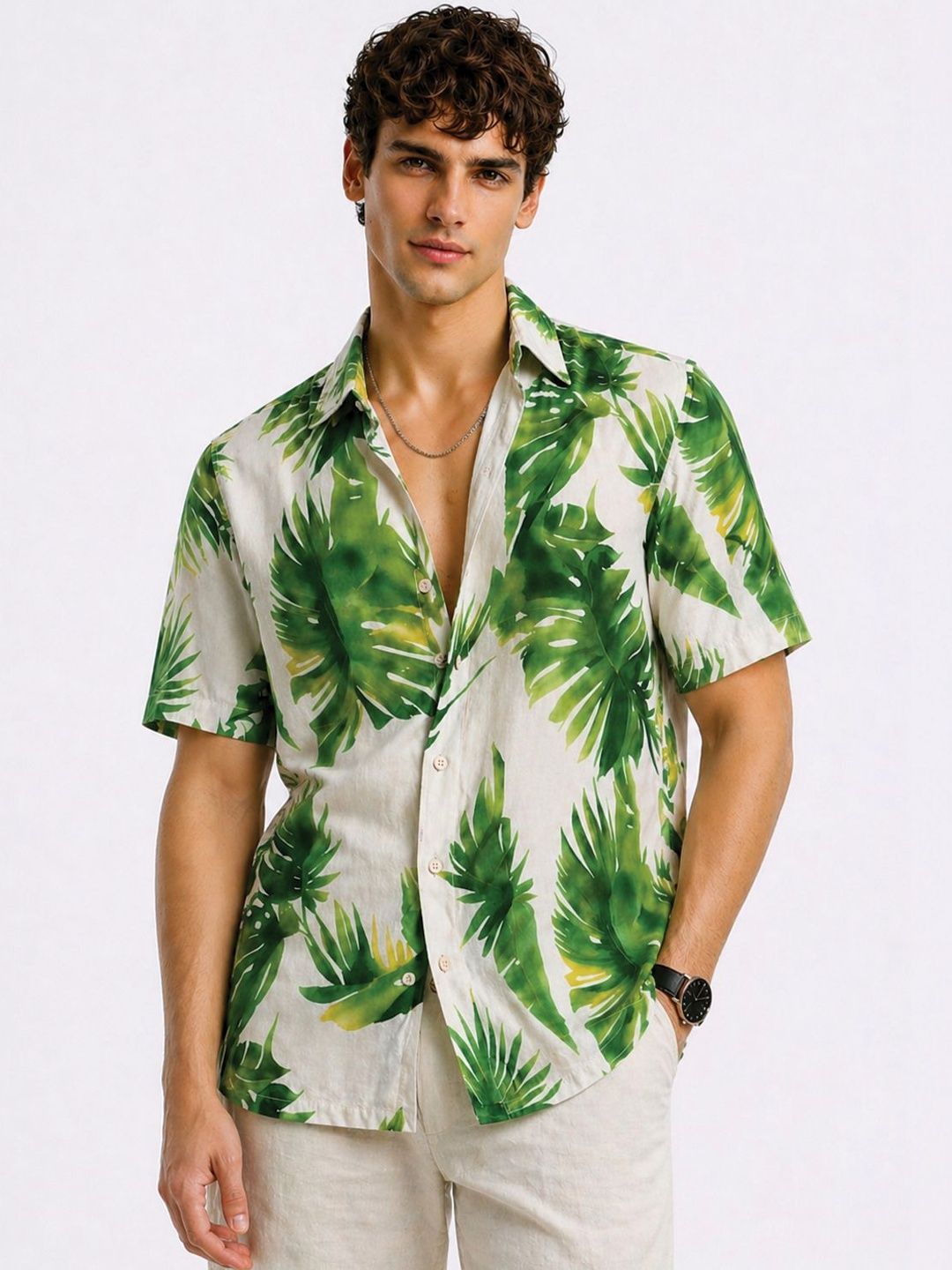 ADRO Men Standard Floral Printed Casual Shirt