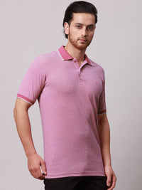 Park Avenue Men Polo Collar Pockets Slim Fit T-shirt