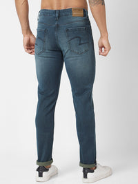 SPYKAR Men Blue Skinny Fit Low-Rise Light Fade Clean Look Stretchable Jeans