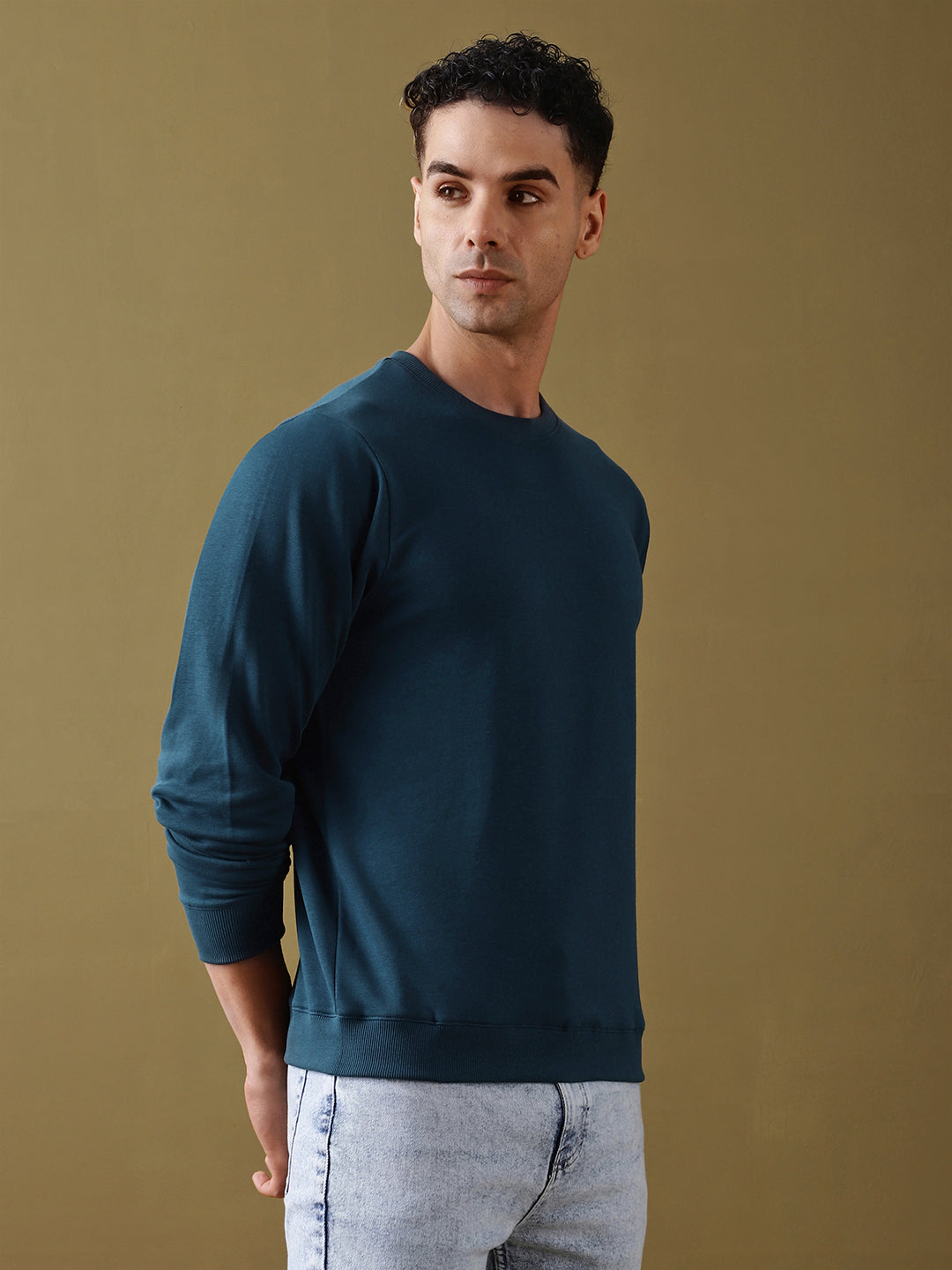 DILLINGER Men Solid Ultra Soft Drapey Cotton T-Shirt