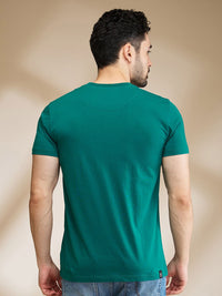 Being Human Men Typography Printed Applique T-shirt