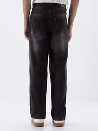 Urbano Fashion Baggy Fit Cut and Sew Panelled Jeans