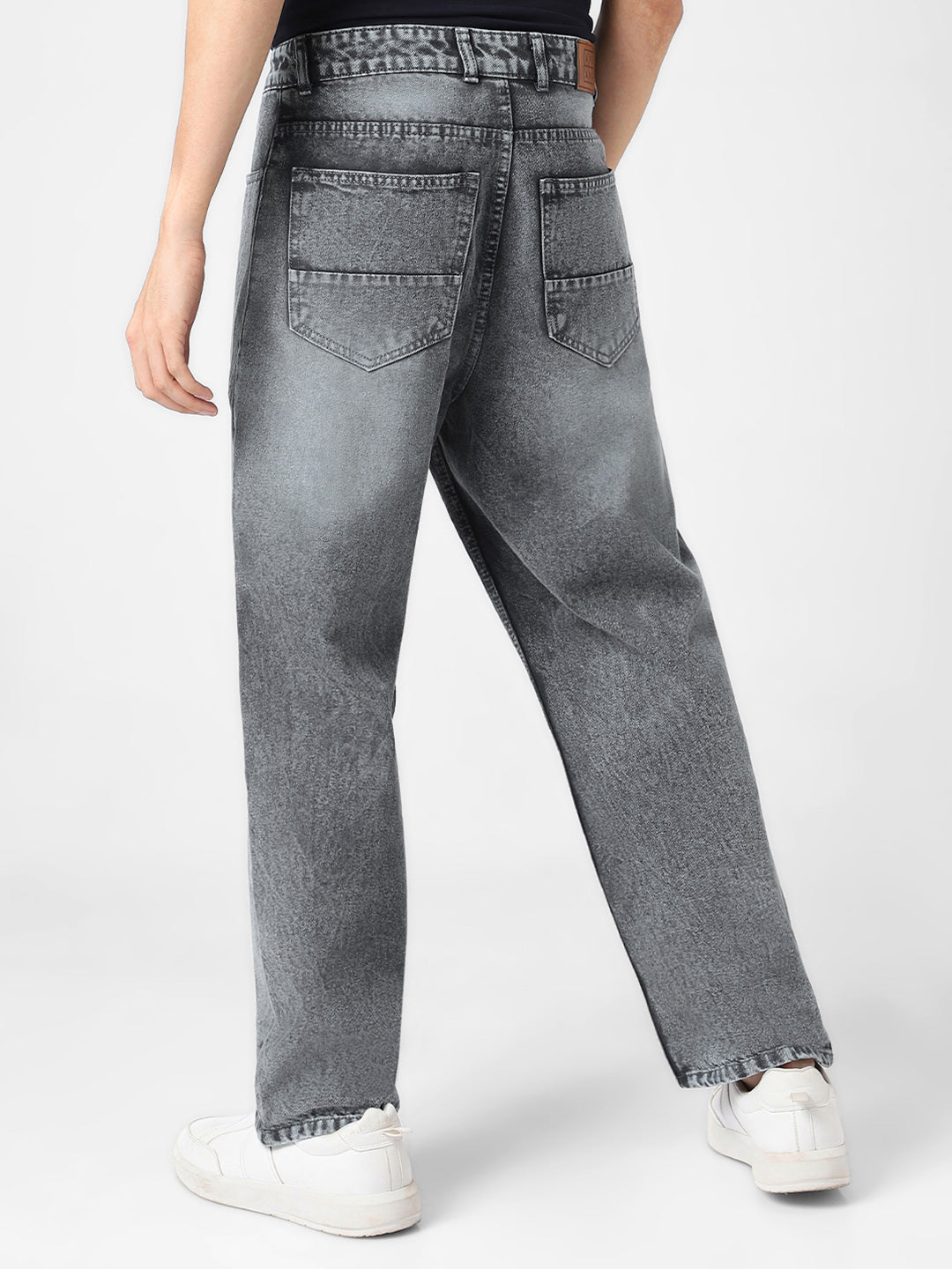 Urbano Fashion Men Non Stretchable Loose Baggy Fit Washed Jeans