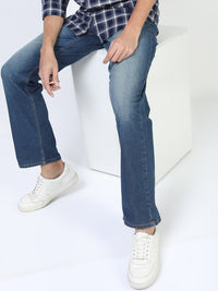 HIGHLANDER Men Blue Straight Fit Light Fade Stretchable Jeans