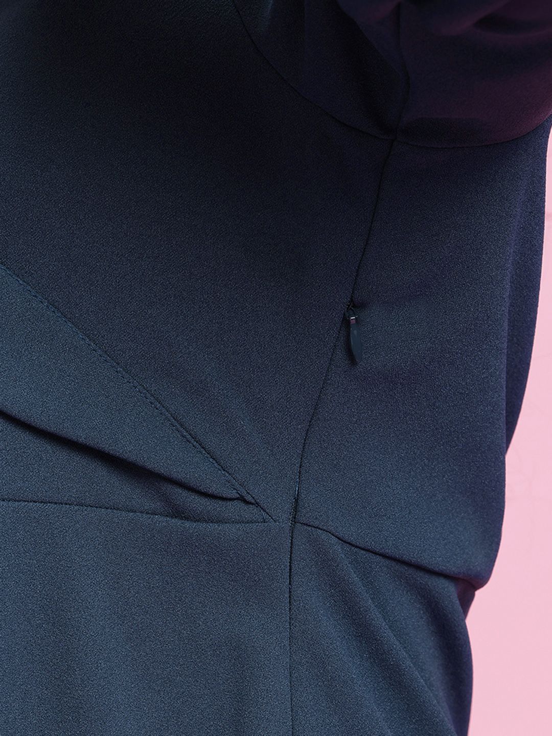 DressBerry Plus-Size Wrap-Style Sheath Dress