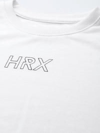 HRX by Hrithik Roshan Men White Brand Logo Printed  Sweatshirt