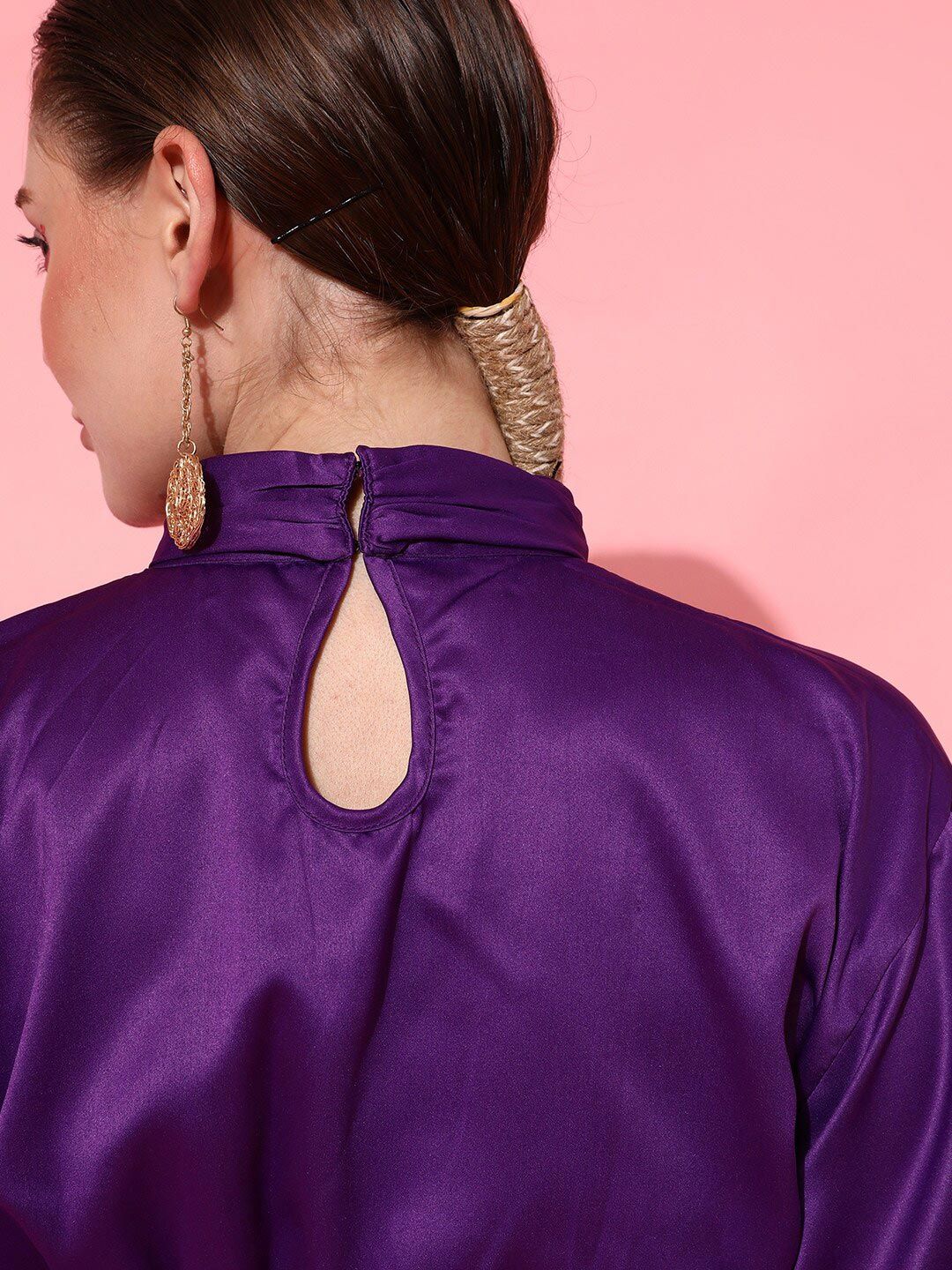 STREET 9 Lavender Satin Sheath Dress