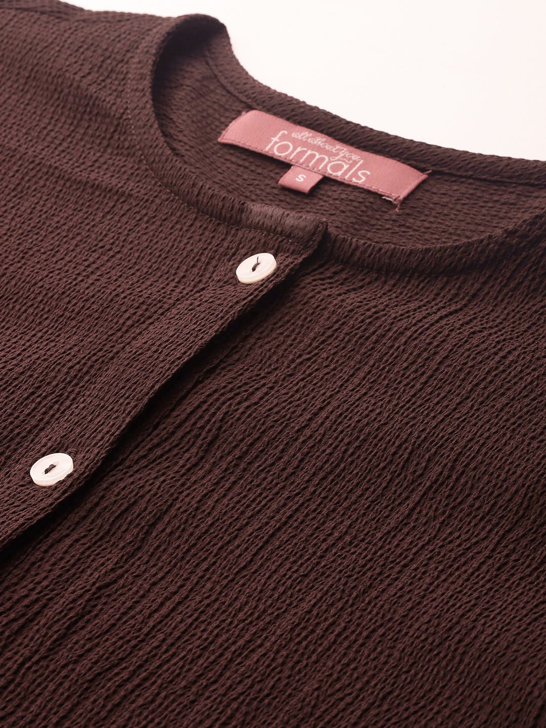 all about you Textured Formal Shirt