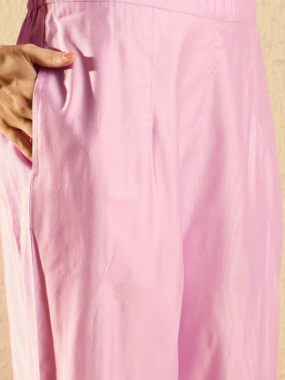 Indo Era Women Ethnic Motifs Embroidered Regular Thread Work Liva Kurta with Trousers & With Dupatta