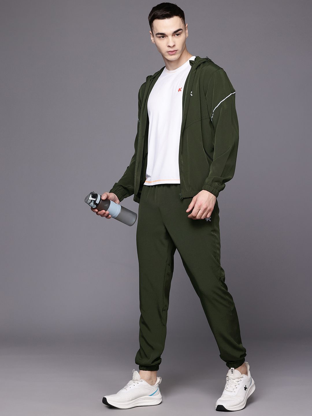 HRX by Hrithik Roshan Hooded Training Track Suit