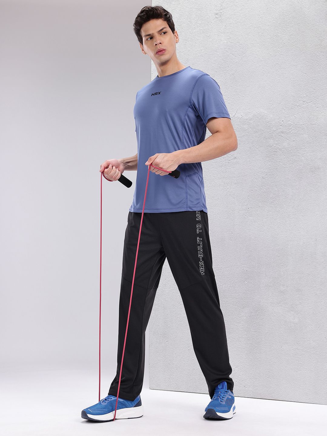 HRX by Hrithik Roshan Men Printed Detail Rapid-Dry Training Track Pants