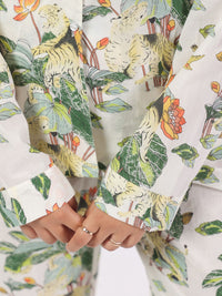 SANSKRUTIHOMES Women Floral  Printed Pure Cotton Night suit