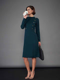 SASSAFRAS worklyf High Neck A-Line Dress