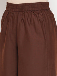 AURELIA Women Printed Straight Kurta with Palazzo