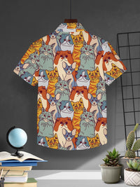 HELLCAT Boys Floral Opaque Printed Casual Shirt