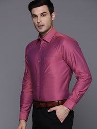 Raymond Men Pink Slim Fit Opaque Formal Shirt