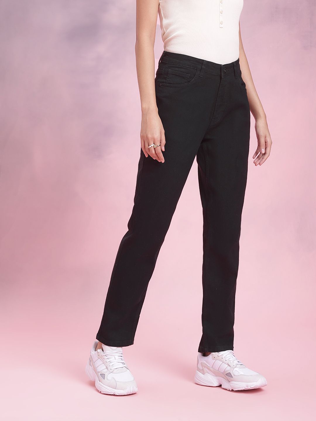 DressBerry Women Boyfriend Fit High-Rise Stretchable Jeans