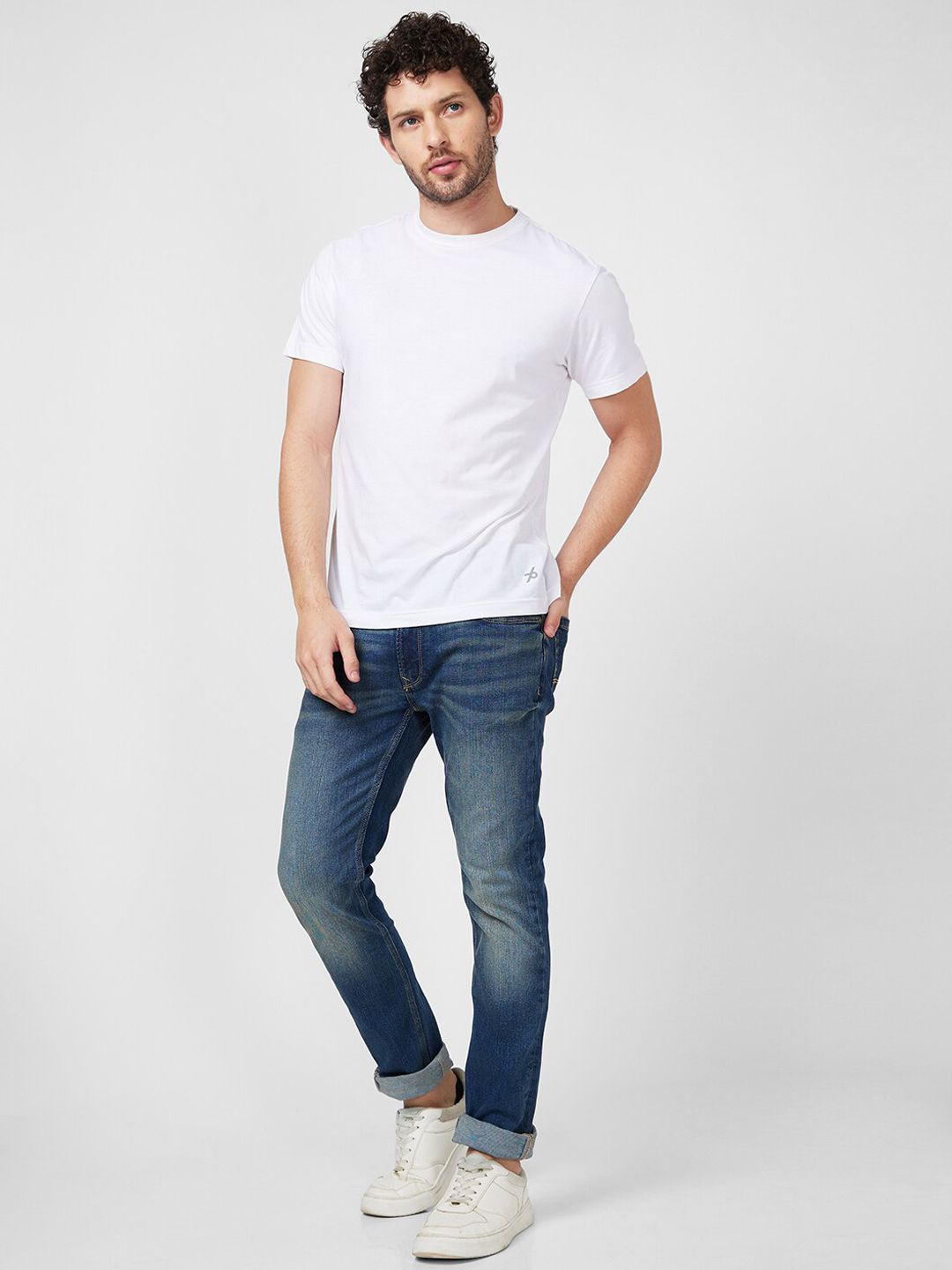 SPYKAR Men Clean Look Mid-Rise Cotton Jeans