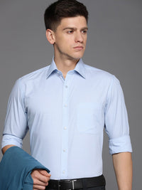 Raymond Self Design Slim Fit Pure Cotton Formal Shirt