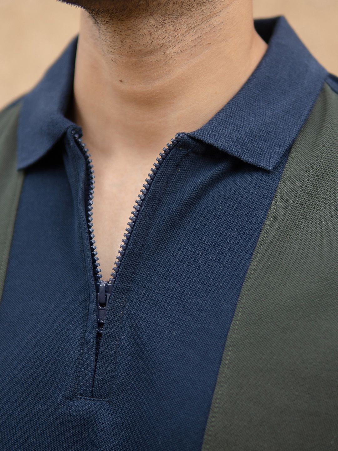 Powerlook Men Panneled Polo Tshirt ss25