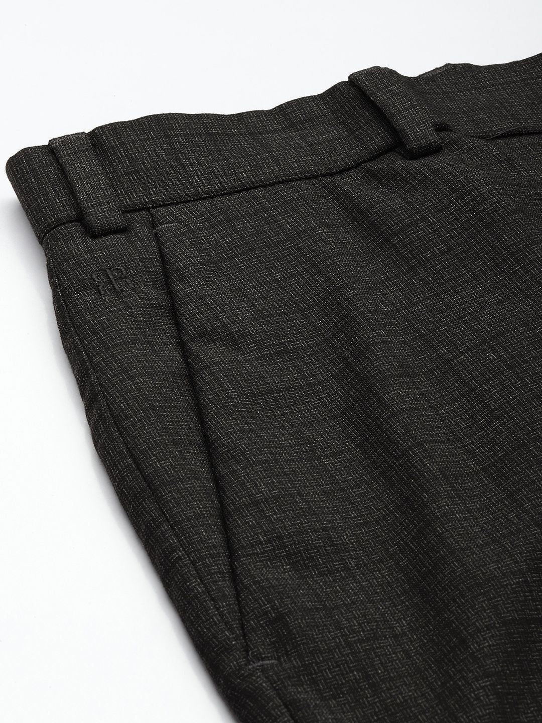 Raymond Men Checked Slim Fit Formal Trousers