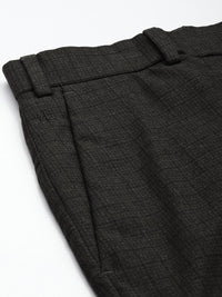 Raymond Men Checked Slim Fit Formal Trousers