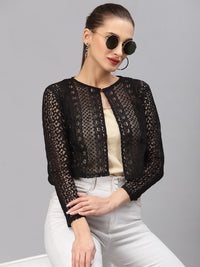 Style Quotient Women Black Shrug
