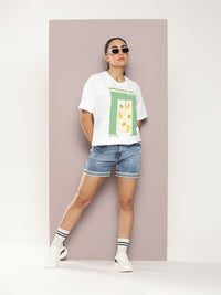 DILLINGER Women Graphic Printed  Oversized T-shirt