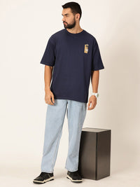 Thomas Scott Round Neck Drop-Shoulder Sleeves Bio Finish Cotton Oversized T-shirt