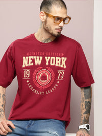 DILLINGER Men Graphic Printed Oversized T-shirt