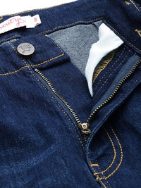 all about you Women Wide Leg High-Rise Light Fade Stretchable Jeans