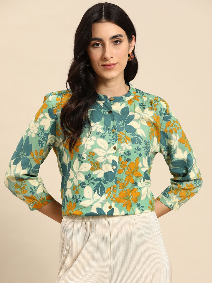 all about you Women Floral Opaque Printed Casual Shirt