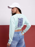 DressBerry Printed Cropped Sweatshirt